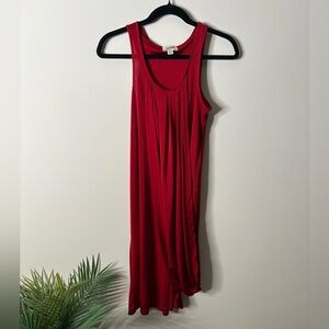 Jean Paul Gautier Target Vintage Red Draped Sleeveless Dress Red
